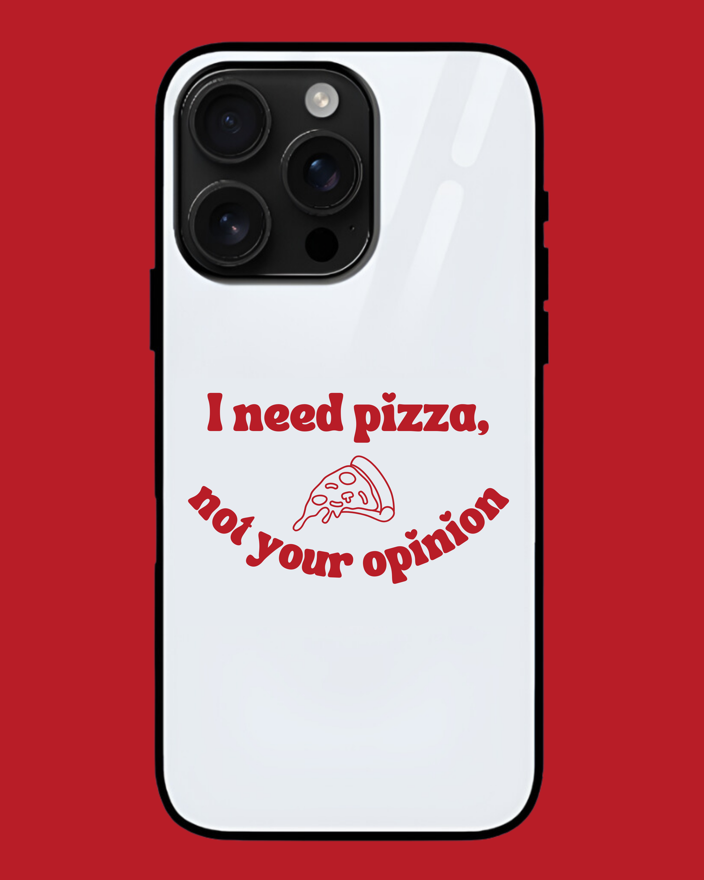 I need pizza - iphone glass cover